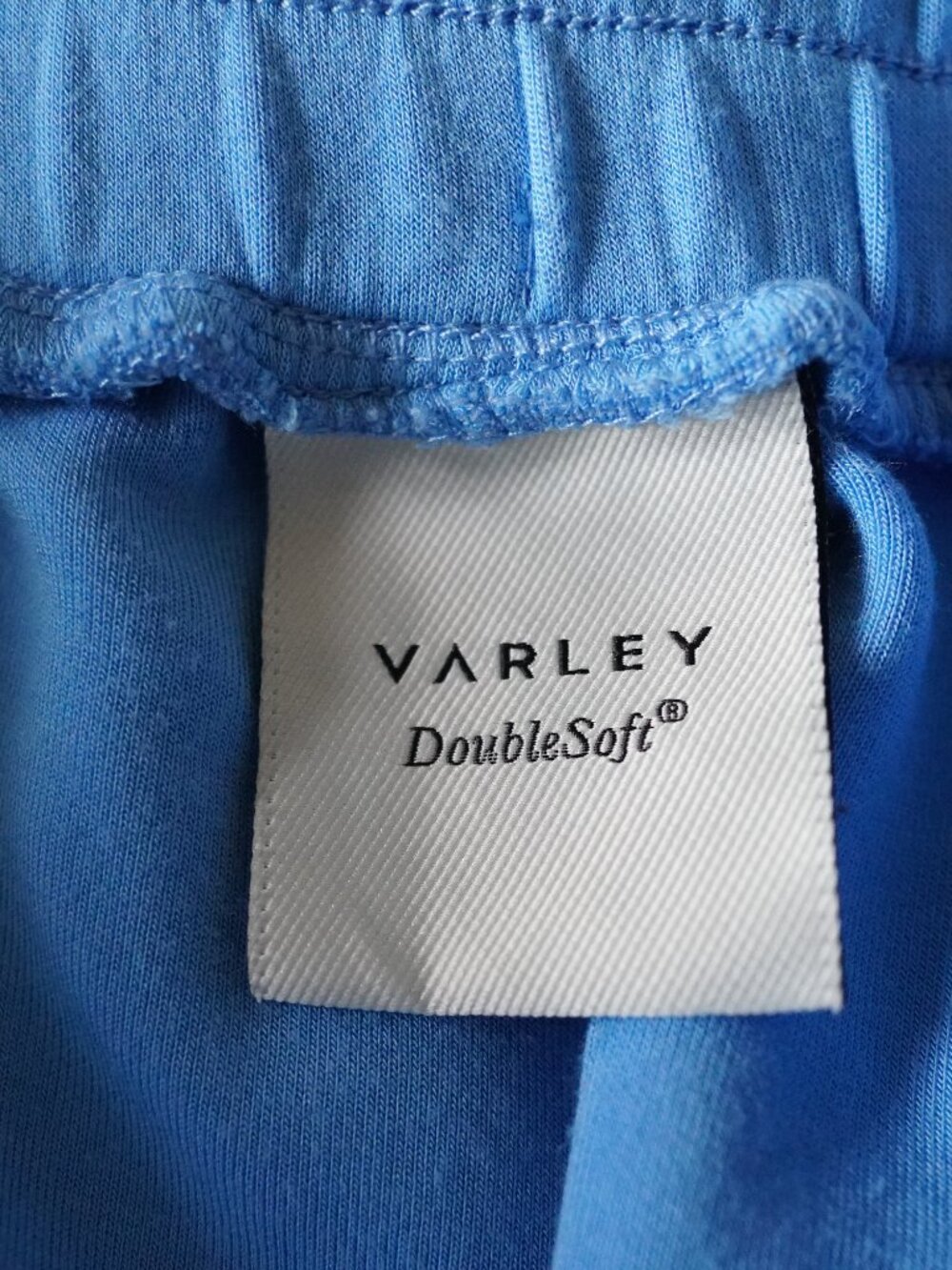 Varley Ollie High Rise Shorts 3.5 DoubleSoft Blue Pull-On Lounge Athletic Shorts - Picture 3 of 4